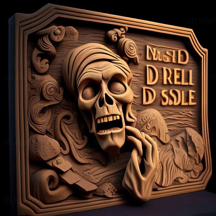 3D model Curse of Monkey Island game (STL)